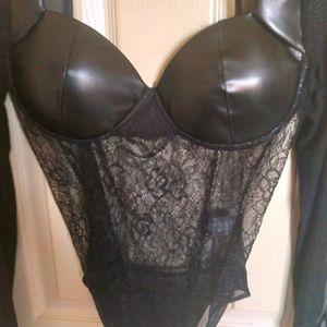 Leather/Lace Body Suit